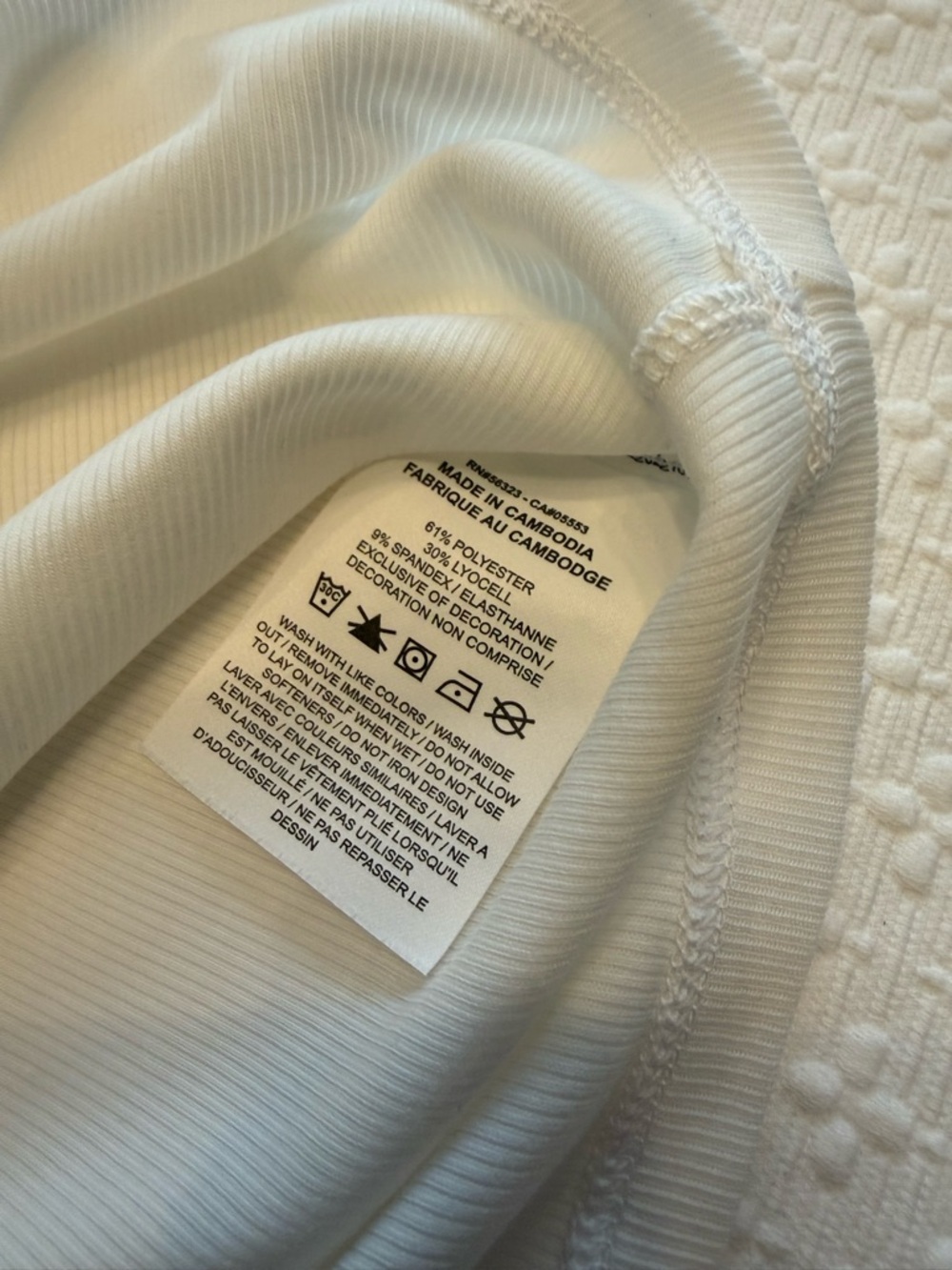 Nike Ribbed Crop Top - Picture 4 of 5